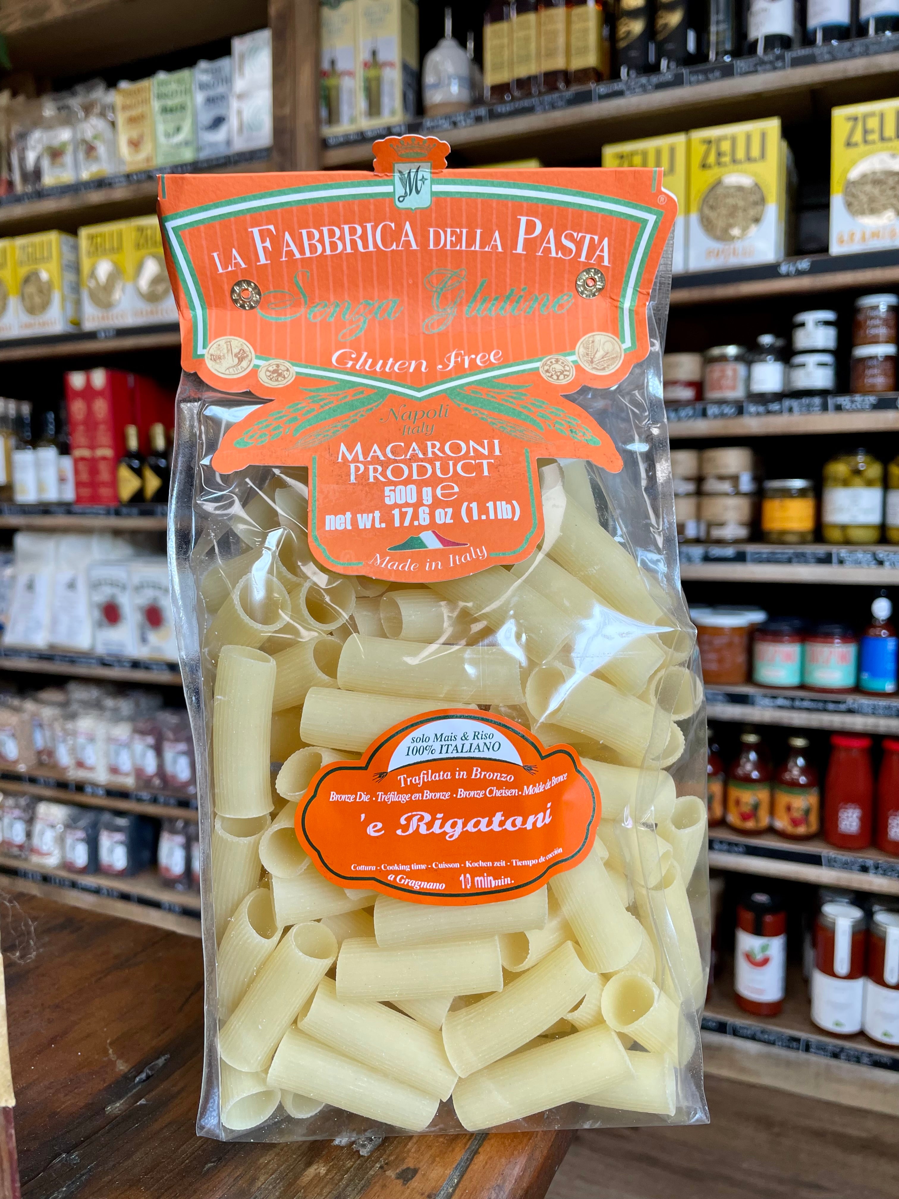 Gluten Free Rigatoni by La Fabbrica della Pasta – ZelliPasta