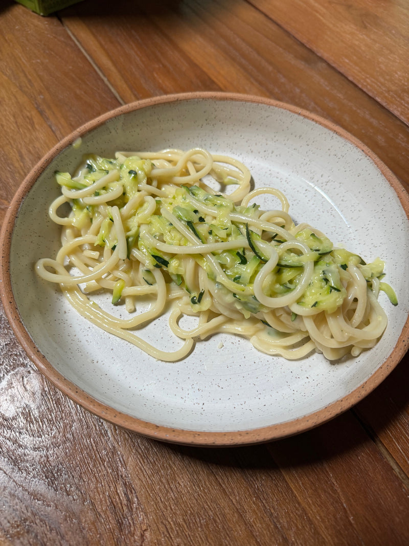 Spaghetti with taleggio