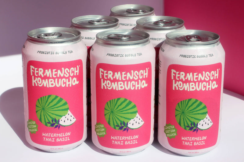 WATERMELON THAI BASIL Seasonal Kombucha