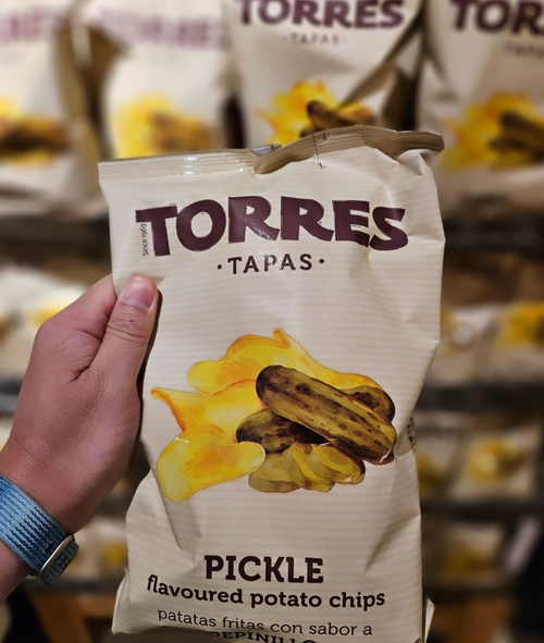 PICKLE Flavor, Torres Gourmet Potato Chips  50g | SMALL BAG