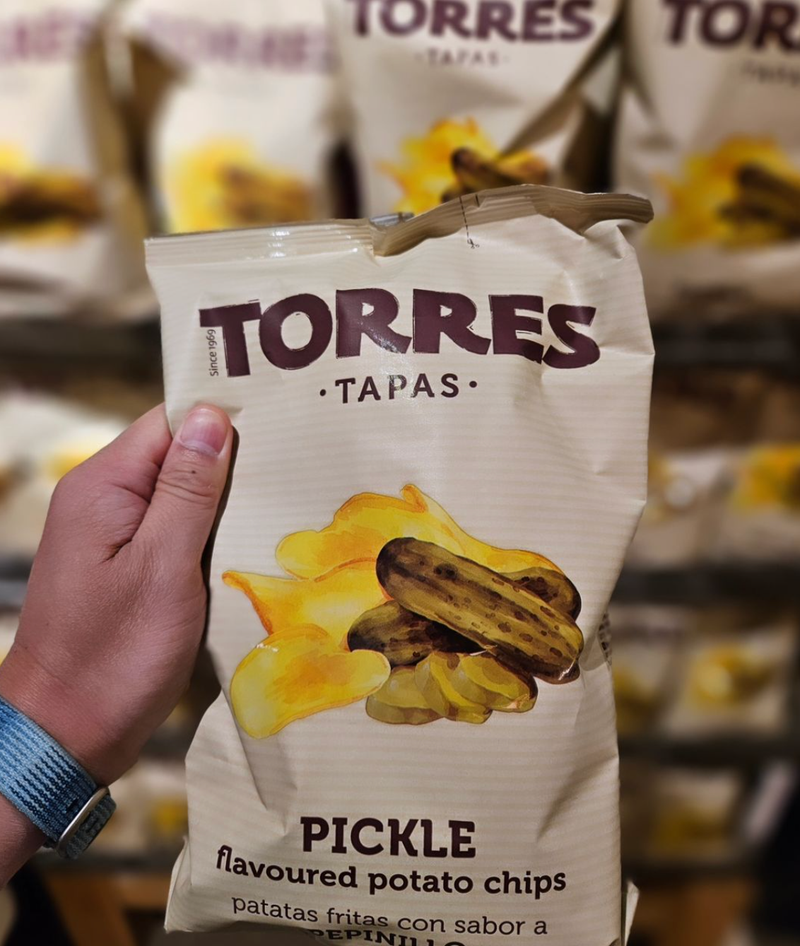 PICKLE Flavor, Torres Gourmet Potato Chips  50g | SMALL BAG