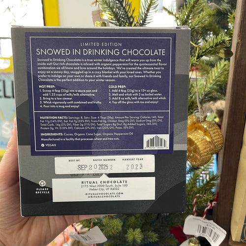 Ritual Snowed In Drinking Chocolate (Winter  Seasonal), 8oz