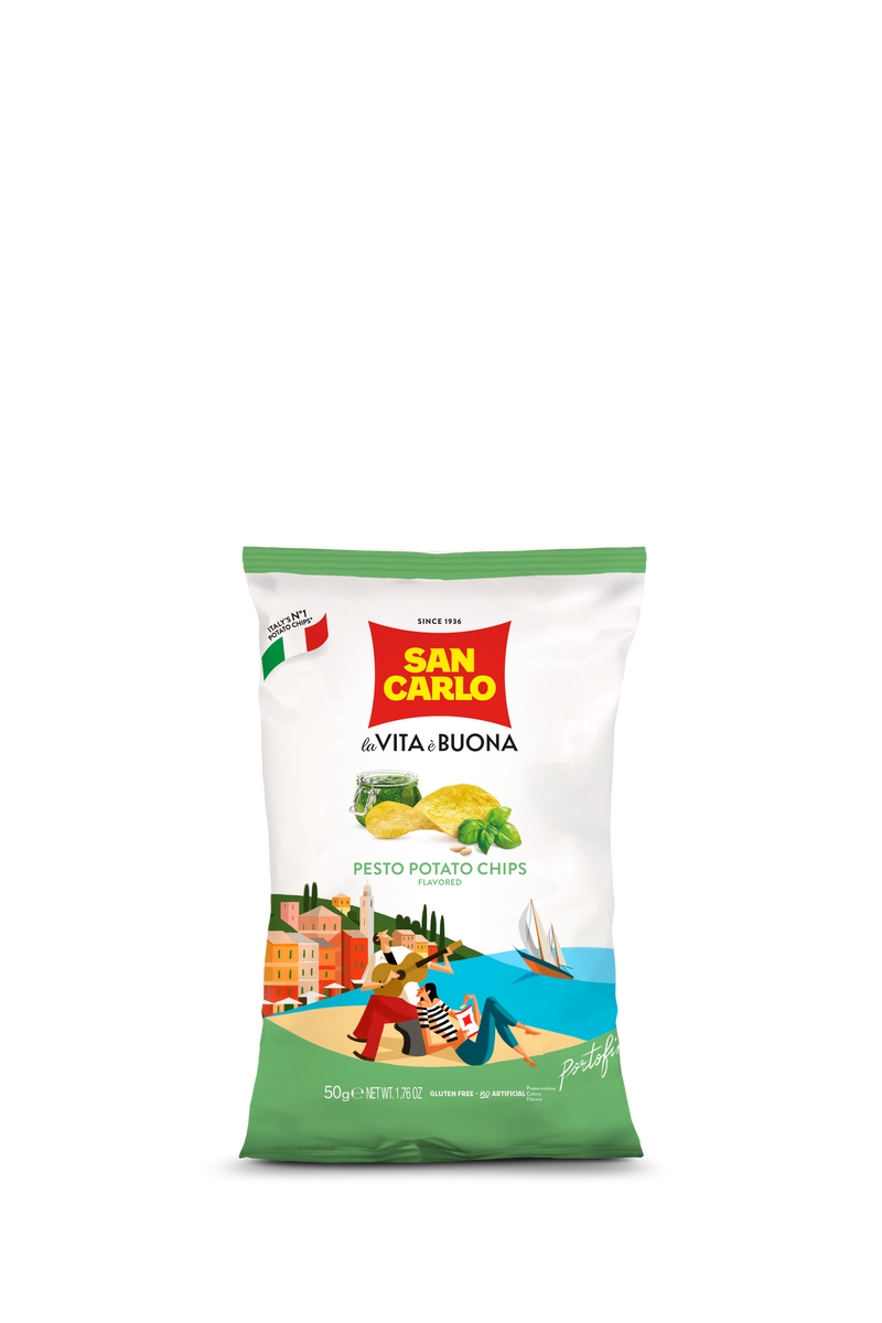 Pesto Chips 50g by San Carlo