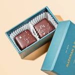 Sea Salt Caramel in 70% Dark Chocolate, 2pc Box