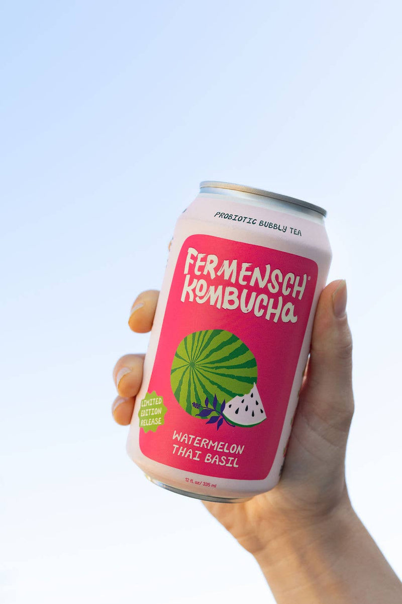 WATERMELON THAI BASIL Seasonal Kombucha