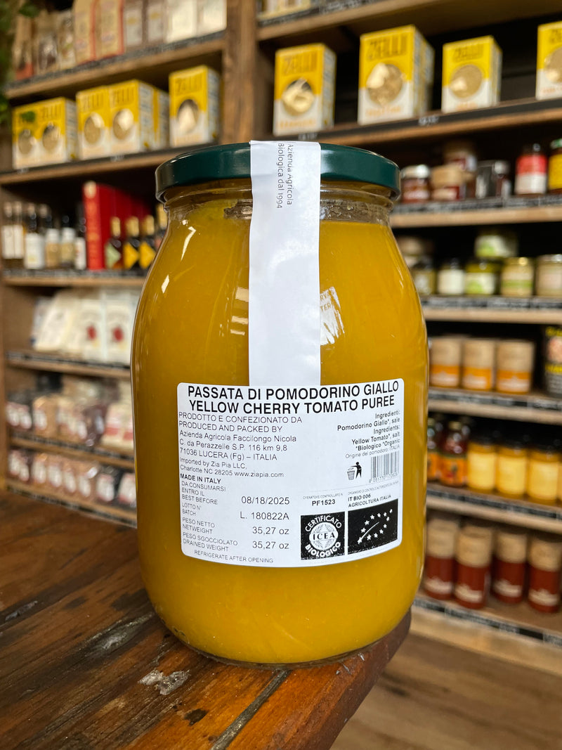 Organic Yellow Cherry Tomato Puree by Agricola Paglione