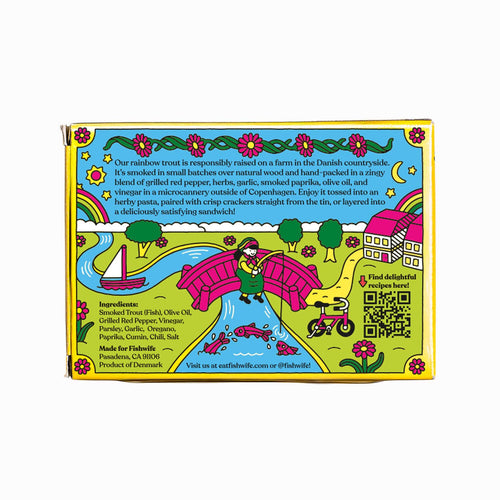 Smoked Rainbow Trout with Red Chimichurri