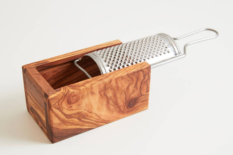 Italian Olivewood Box Cheese Grater