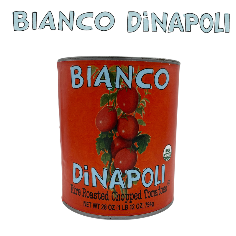 Bianco DiNapoli 28oz Organic Fire Roasted Chopped tomatoes