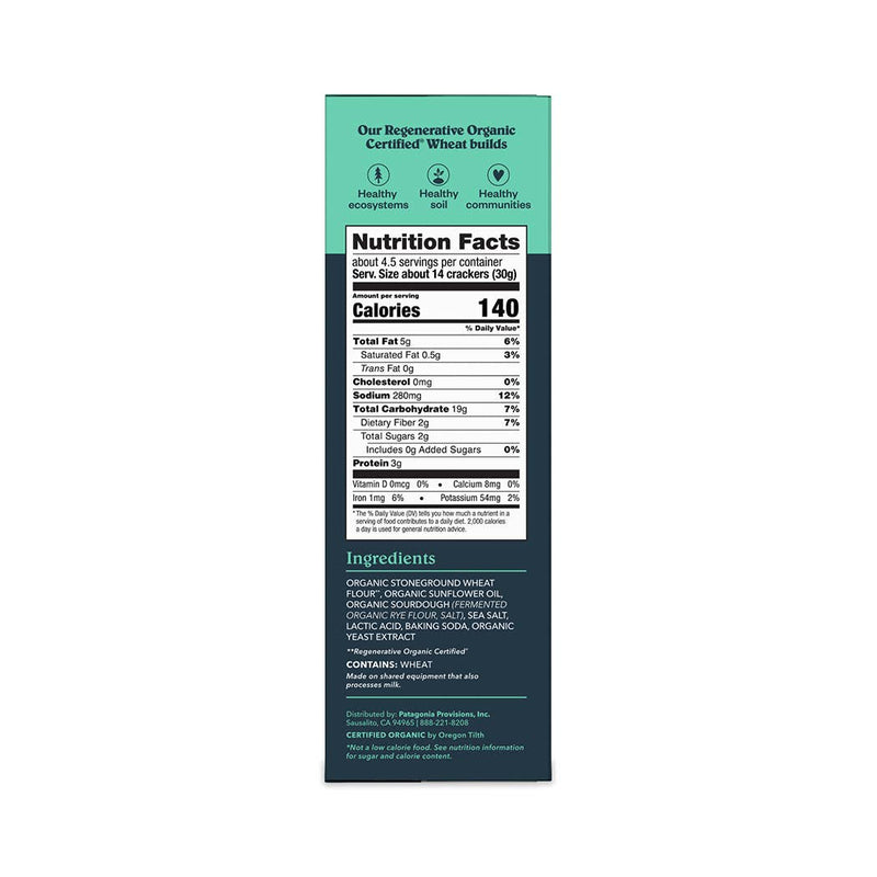 Organic Sourdough Sea Salt Crackers (4.4 oz box)