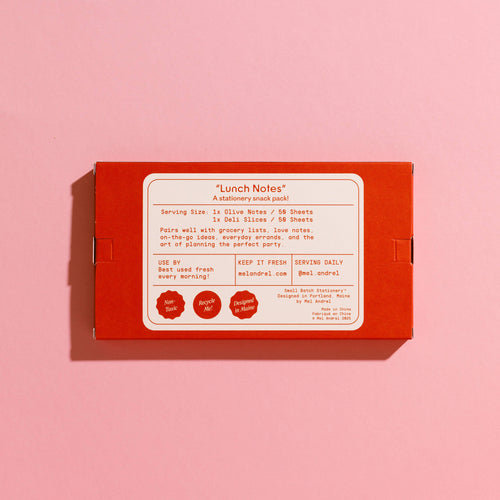Lunch Notes - Deli + Olive Sticky Note 2 Pack