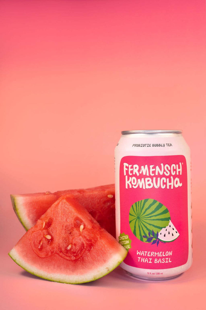 WATERMELON THAI BASIL Seasonal Kombucha