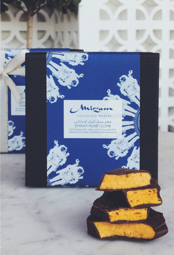 Mirzam Emirati Collection Honeycomb Covered in  62% Dark Chocolate