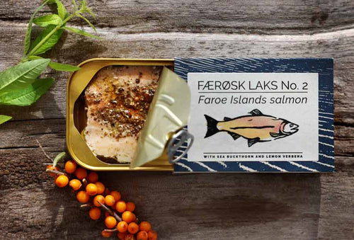 Fangst Færøsk Laks Faroe Islands Salmon w/ Sea Buckthorn & Lemon Verbena, 110g