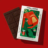 I am Italiano -  Organic Dark Chocolate with Caramelized Almonds (Pandoro), 50g