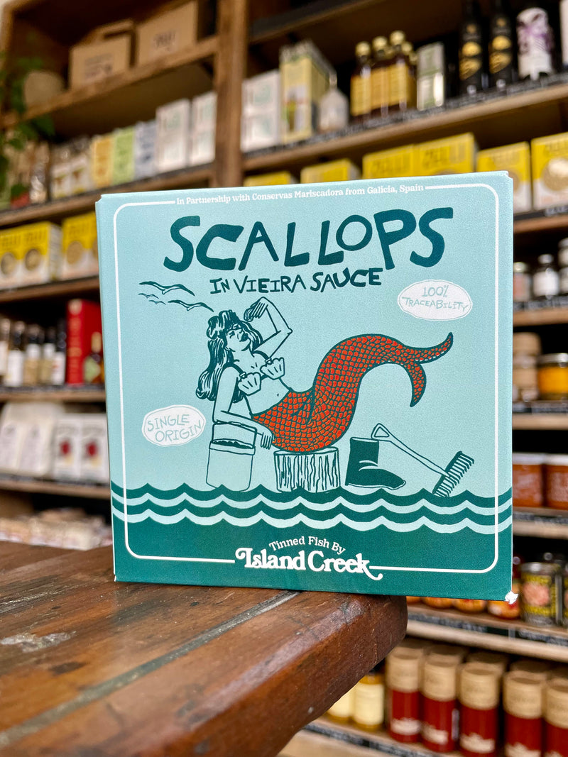 Island Creek Scallops In Sauce