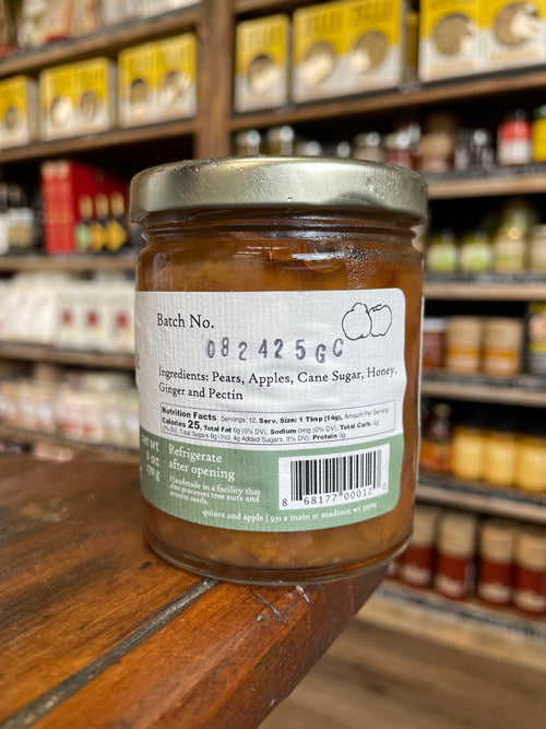 Pear with Honey and Ginger Preserves - 6 OZ JAR