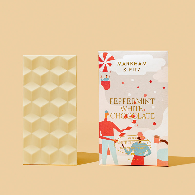 Markham & Fitz Peppermint White Chocolate Bar