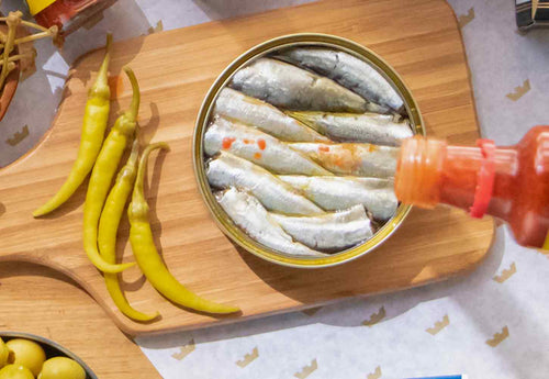 Ramon Peña Sardines with Padron Pepper
