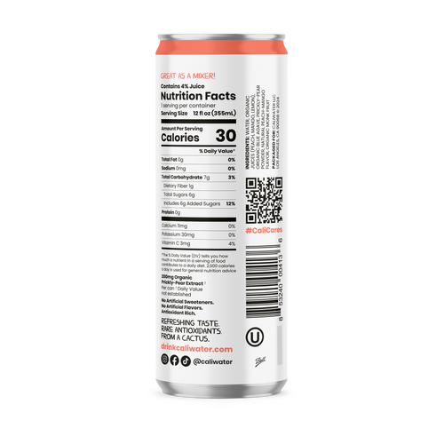Peach Mango Cactus Water