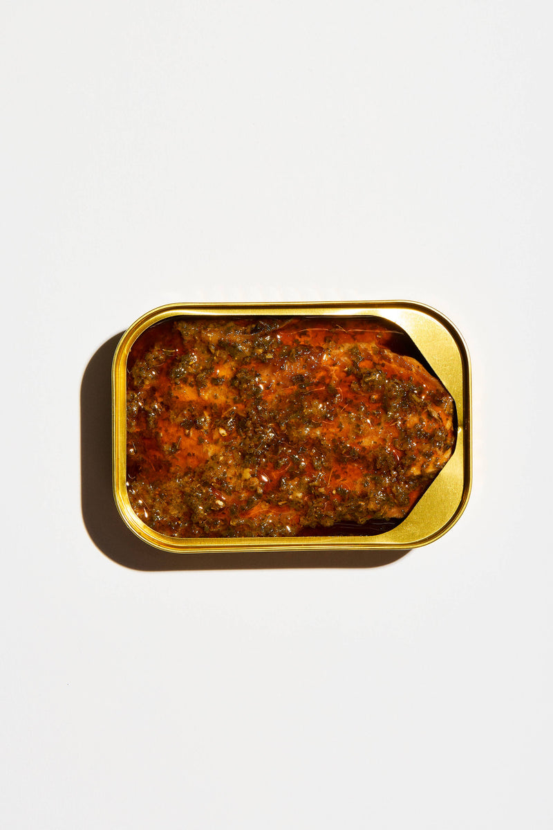 Smoked Rainbow Trout with Red Chimichurri – ZelliPasta