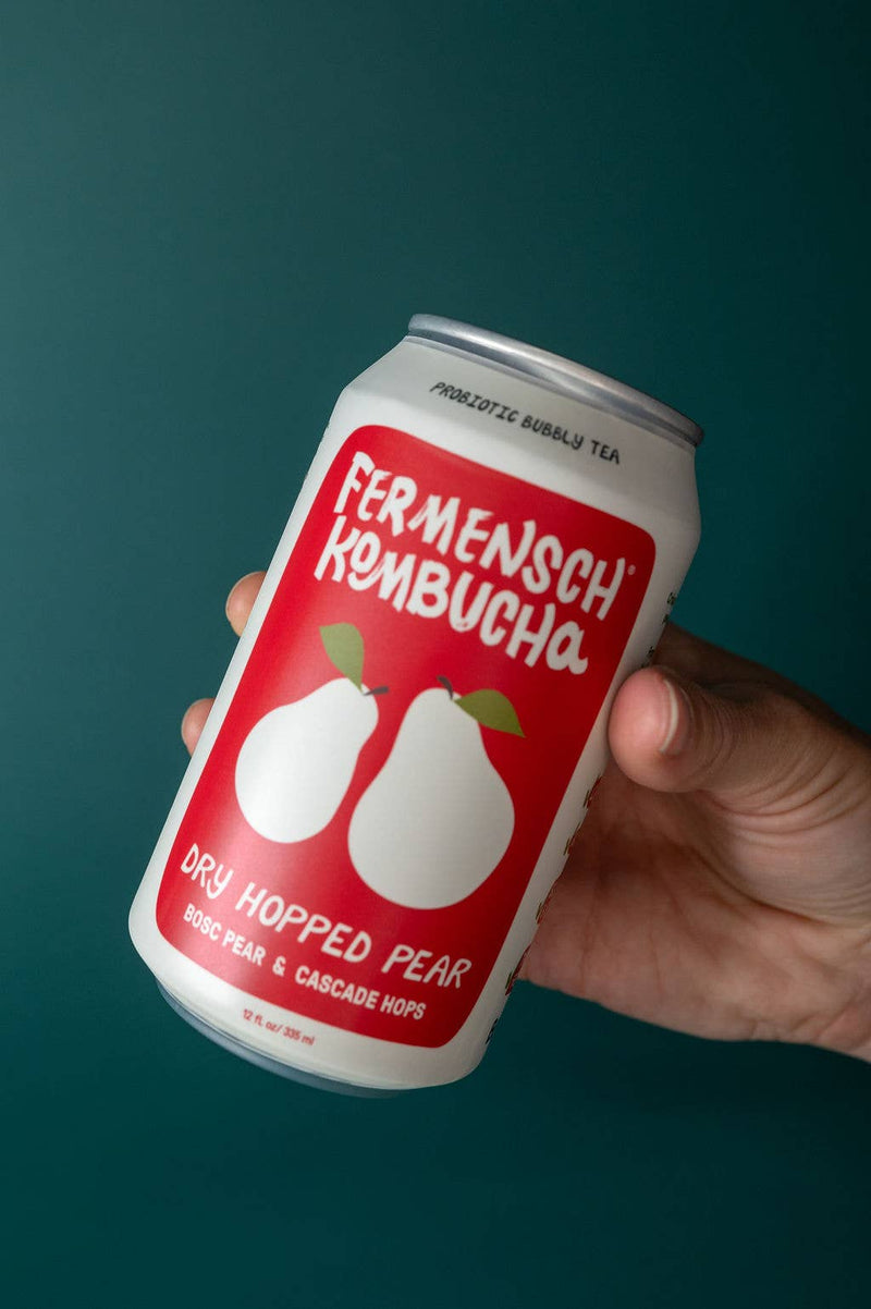 *DRY-HOPPED PEAR* Kombucha - 24-Can Case