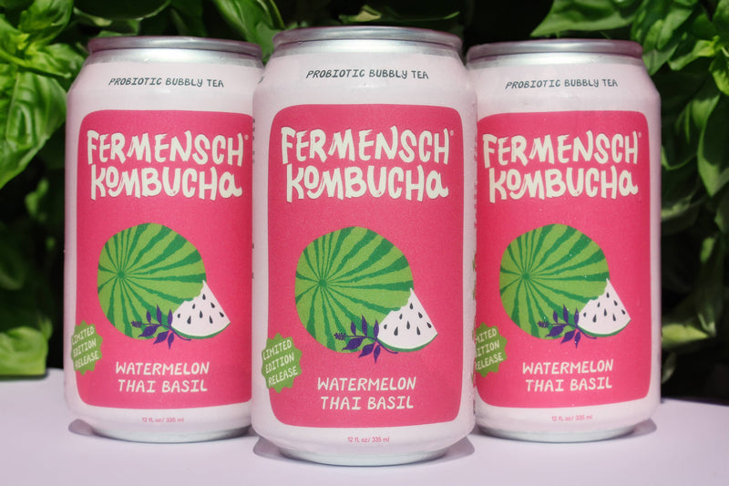 WATERMELON THAI BASIL Seasonal Kombucha