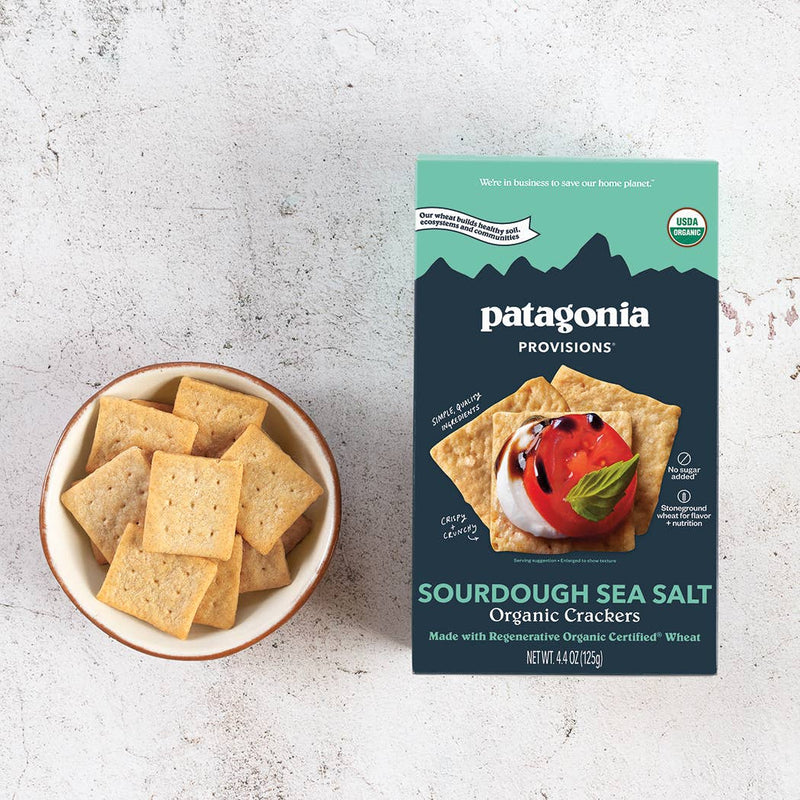 Organic Sourdough Sea Salt Crackers (4.4 oz box)