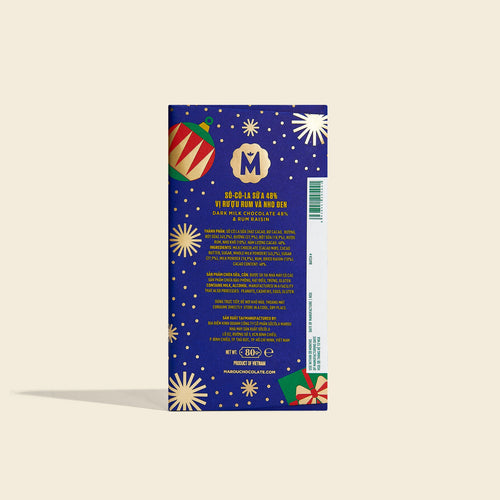 Marou Maison Dark Milk Chocolate Rum & Raisin  48%, 80g