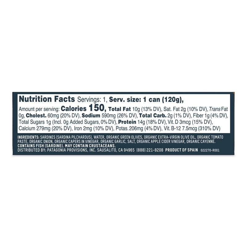 Patagonia Sardines Tomato Sauce, 4.2oz