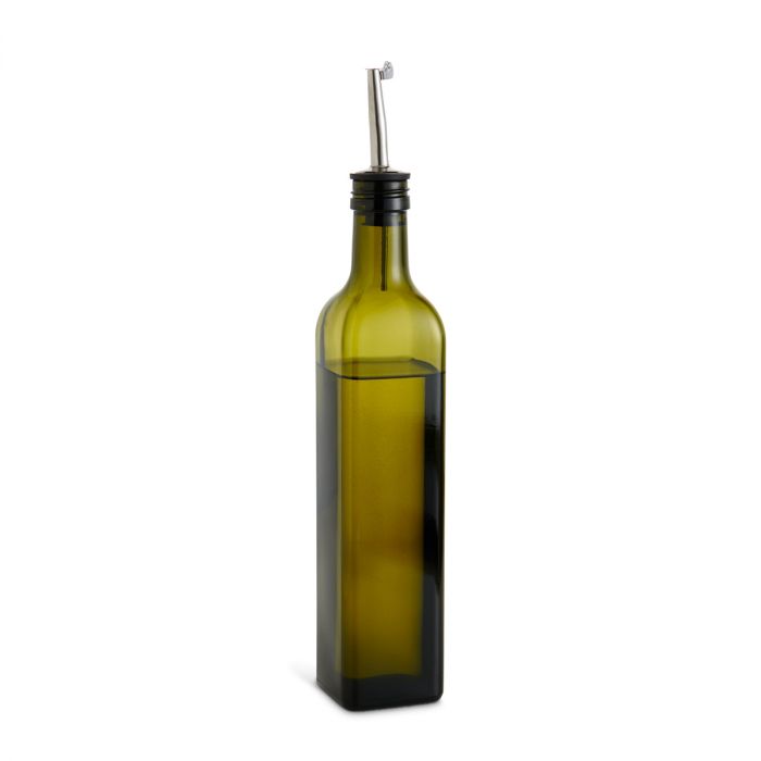 Olive Oil Bottle with Pourer, 17oz