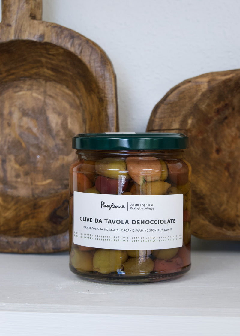 Organic Pitted Black Table Olives by Agricola Paglione