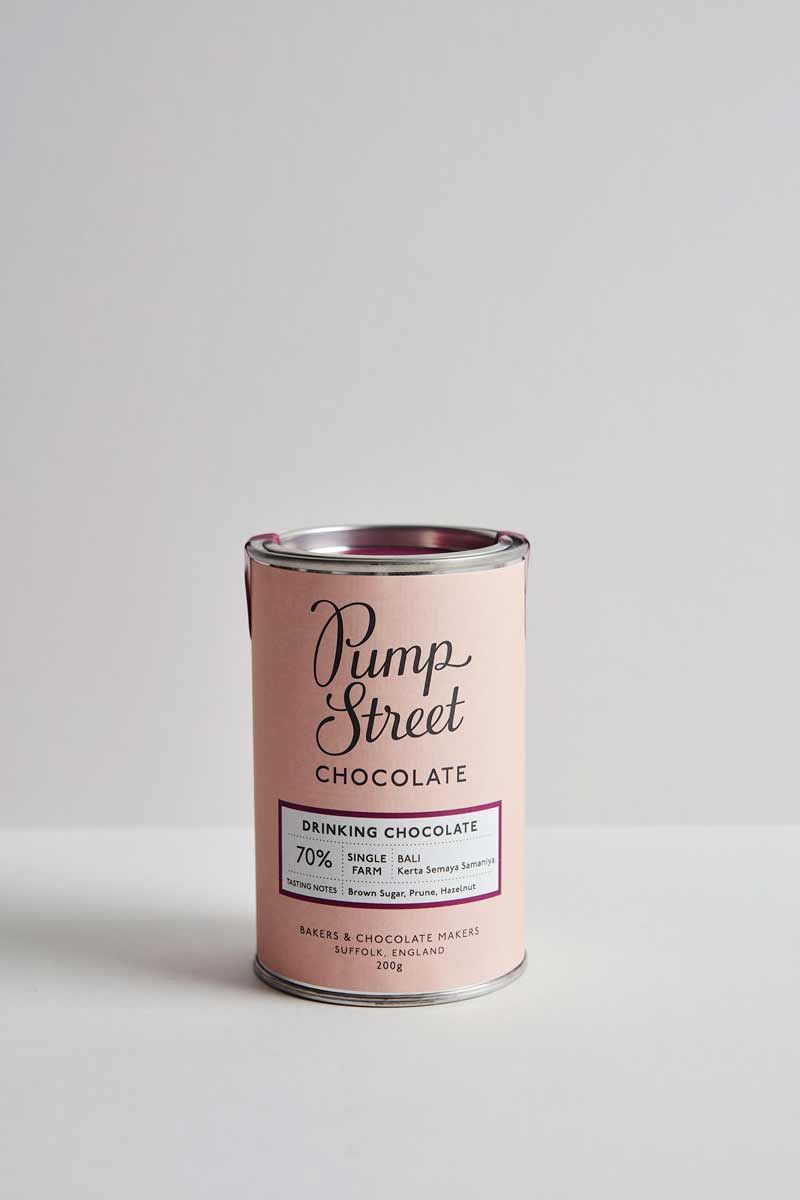 Pump Street Drinking Chocolate Tin Ball 70%